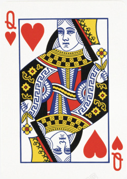扑克纸牌卡通纸牌Q高清图片