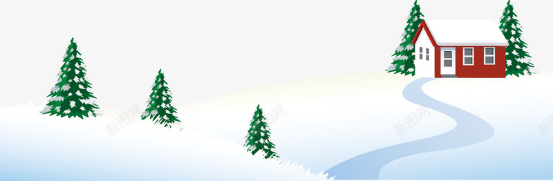 冬日圣诞树积雪背景png免抠素材_新图网 https://ixintu.com 冬天 冬季小屋 冬日 圣诞树 圣诞节 小屋 装饰图案