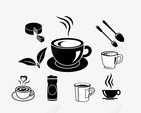 功能性饮料茶杯icon图标图标