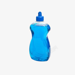 瓶装蓝颜色厨房清洁水素材