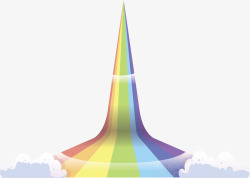 垂直向上和向下垂直向上的彩虹阶梯矢量图高清图片