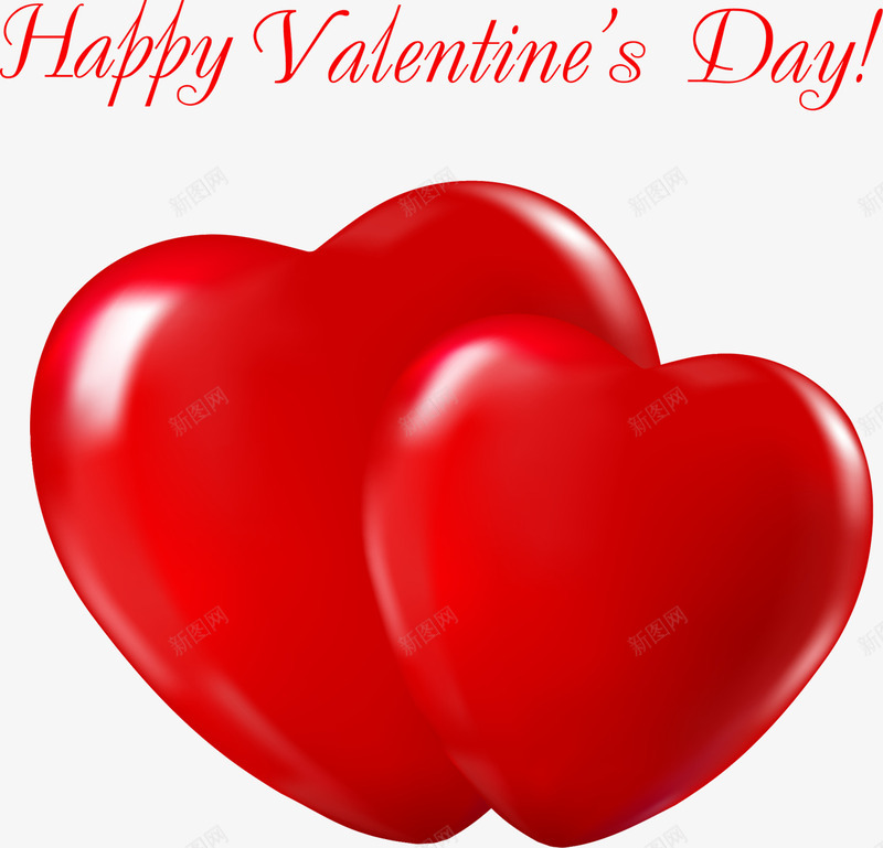 情人节两颗红色爱心png免抠素材_新图网 https://ixintu.com day happy valentines 两颗爱心 情人节 情人节快乐 红色爱心