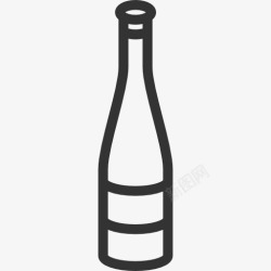 方瓶红油香槟图标高清图片