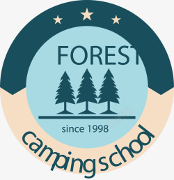 森林野营标志学校野营高清图片