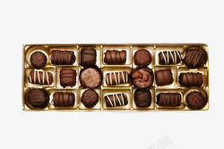 美味可口的食物一盒巧克力高清图片