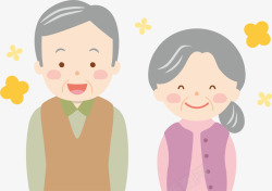 幸福老年生活情人节幸福的老年情侣高清图片