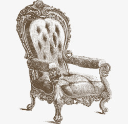 手绘椅子素材