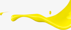 泼洒的黄色油漆蛇素材