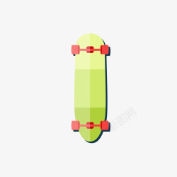 红绿色的滑板素材