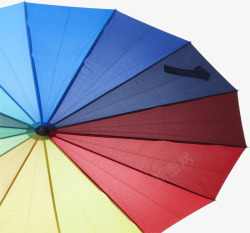 彩虹色遮阳伞素材