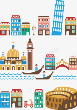 威尼斯的游船图片国外城市高清图片