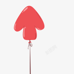 创意的玩具红色箭头气球高清图片