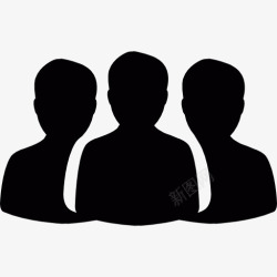 一群卡通人一群人图标高清图片