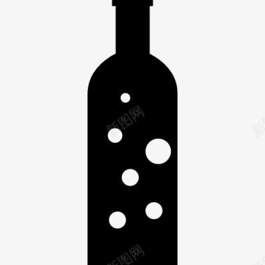 瓶气泡图标图标