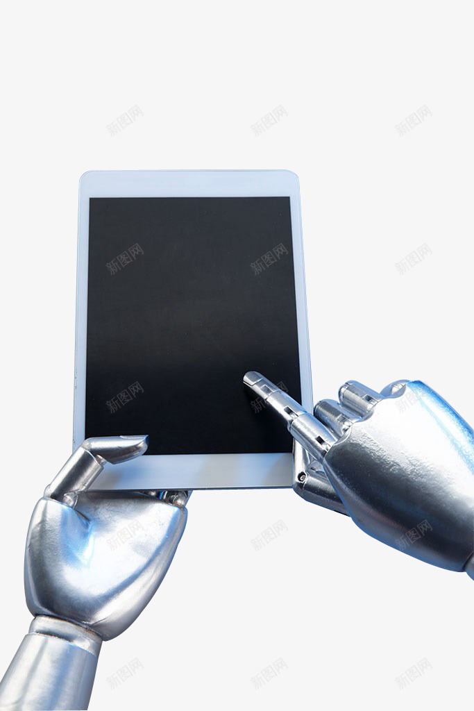 创新科技png免抠素材_新图网 https://ixintu.com 创新 实物 平板电脑 数码科技 机器人手 灰色 现代 电脑 科技 高清图片