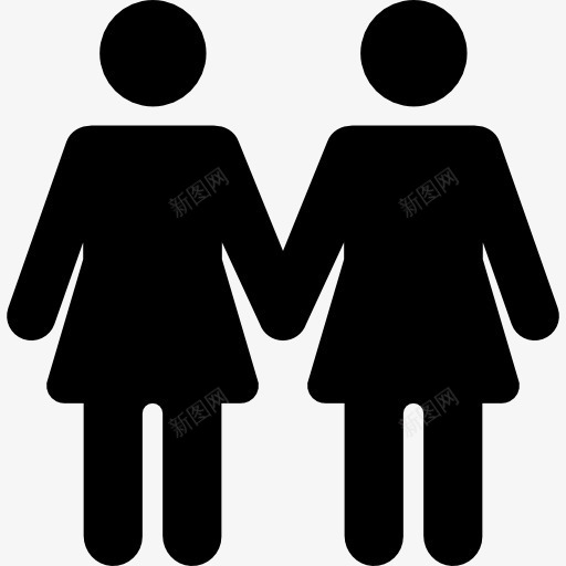 LesbianCouple图标png_新图网 https://ixintu.com 人 女人 婚姻 家庭 爱情 爱没有距离