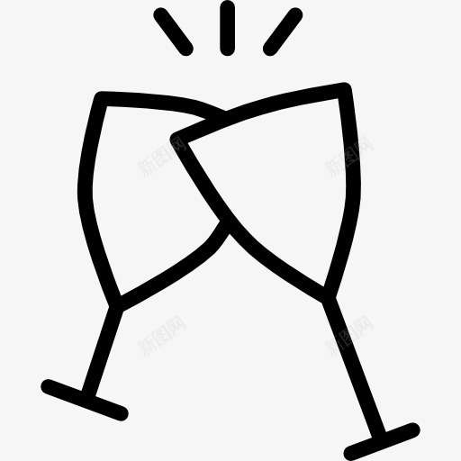 烤面标图标png_新图网 https://ixintu.com 庆典 方 烤面包 眼镜 酒精 酒精饮料 食品 食品和餐厅 香槟酒 香槟酒杯
