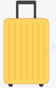 黄色旅行箱素材