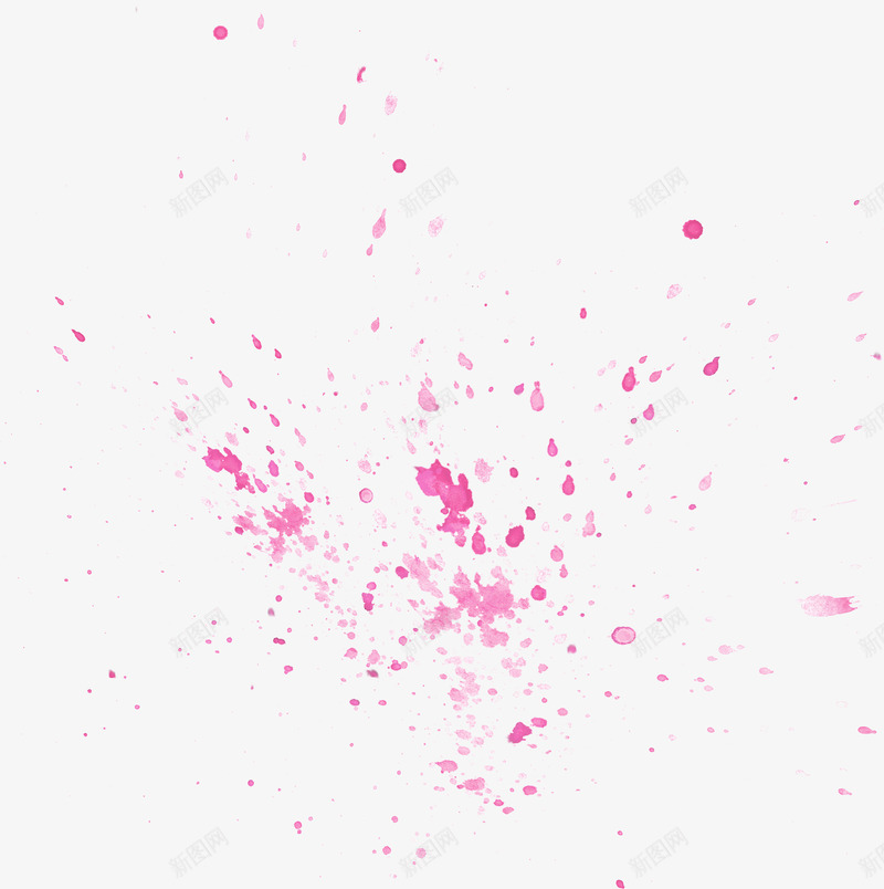 紫红色点状色彩涂鸦png免抠素材_新图网 https://ixintu.com 元宵节 情人节 春天 春季 涂鸦 节日素材