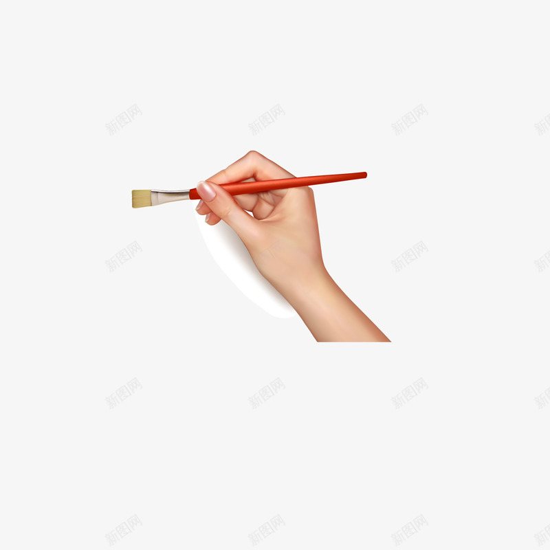拿着油漆笔的手png免抠素材_新图网 https://ixintu.com 手 手绘 油漆笔