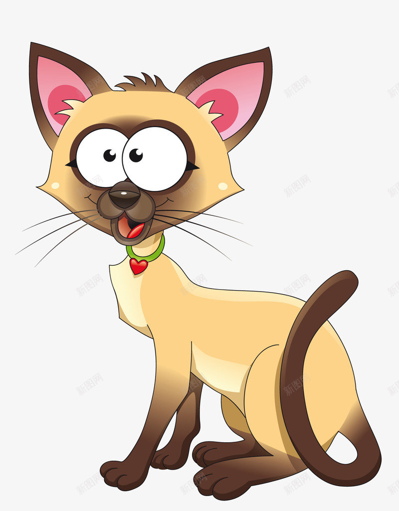 受惊的小黄猫png免抠素材_新图网 https://ixintu.com 儿童画 动物 卡通猫 棕色 猫咪 猫科动物