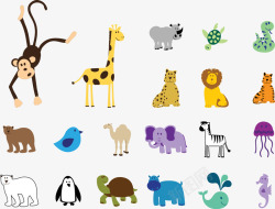 长颈鹿合集动物合集高清图片