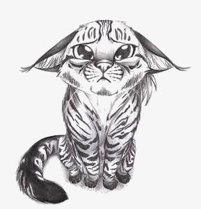 猫咪png免抠素材_新图网 https://ixintu.com 卡通猫咪 宠物猫 小猫 手绘猫咪 黑白猫咪