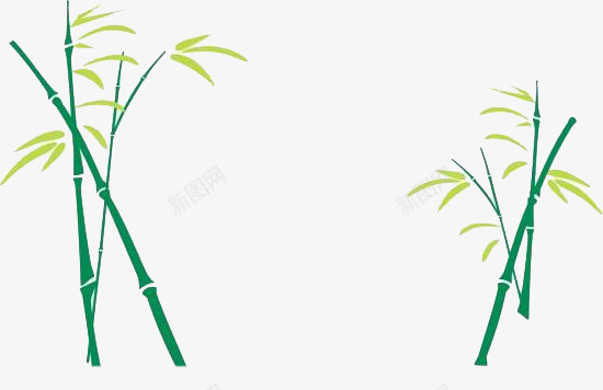 绿色的小竹子png免抠素材_新图网 https://ixintu.com 生长 竹子 绿色 装饰 速度感