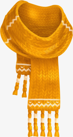 编织围巾黄色毛线编织围巾高清图片