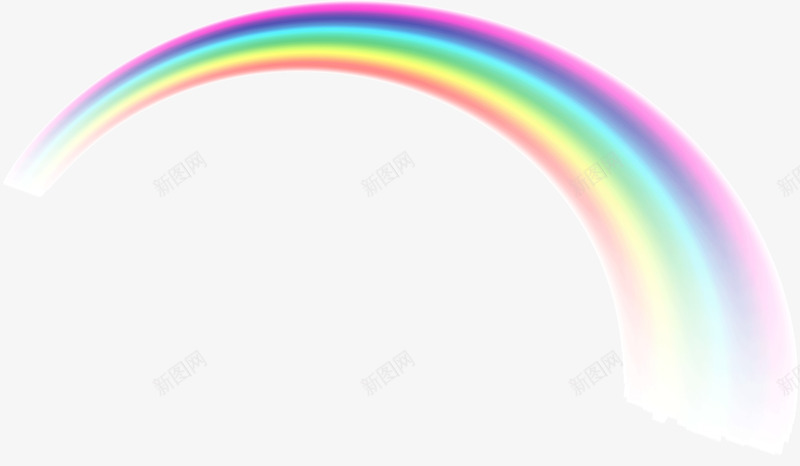 弧度弯弯的彩虹png免抠素材_新图网 https://ixintu.com 弧度 弯弯 彩色 彩虹