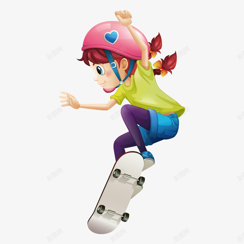 卡通滑板png免抠素材_新图网 https://ixintu.com 6月21日 世界滑板日 卡通 嘻哈风 娱乐 流行 滑板 玩滑板 运动