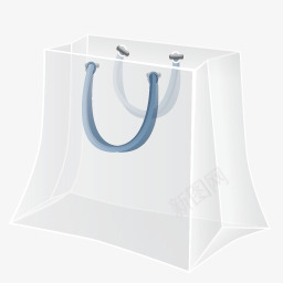 白色的纸袋图标png_新图网 https://ixintu.com 纸袋 购物袋