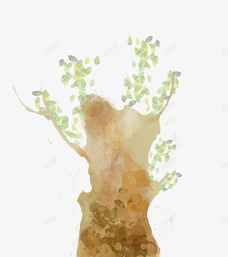 手绘森林创意树木png免抠素材_新图网 https://ixintu.com 创意 创意设计 树木 森林 设计 设计创意