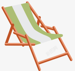 彩色沙滩椅三角形卡通沙滩椅高清图片