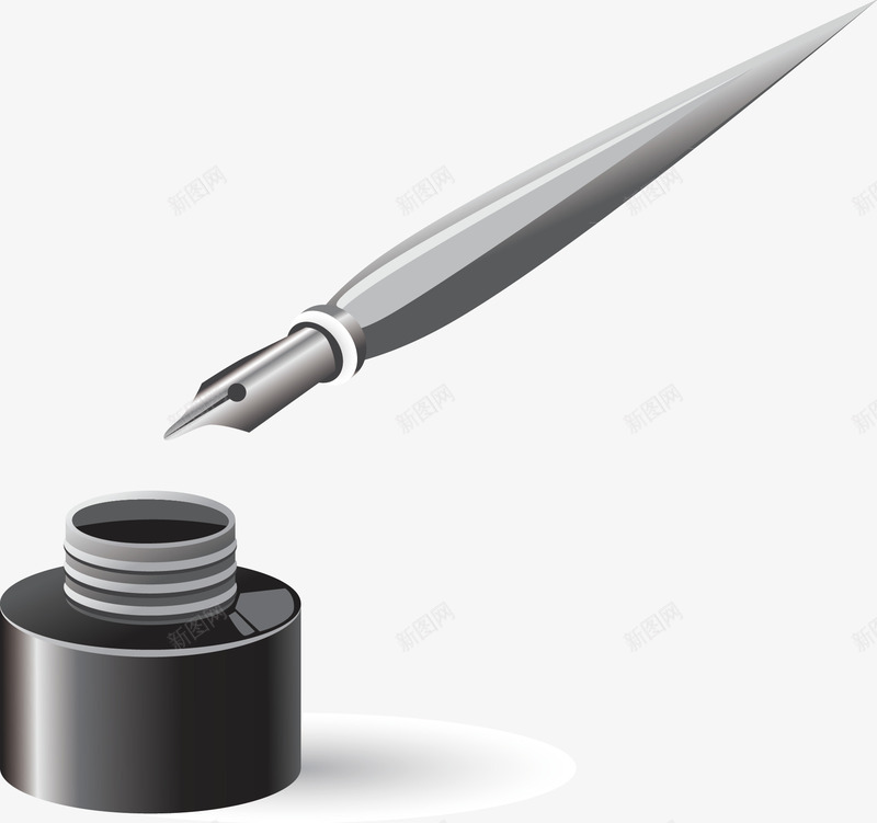 钢笔墨水写字元素png免抠素材_新图网 https://ixintu.com 修饰 写字 塑料瓶AI 科技