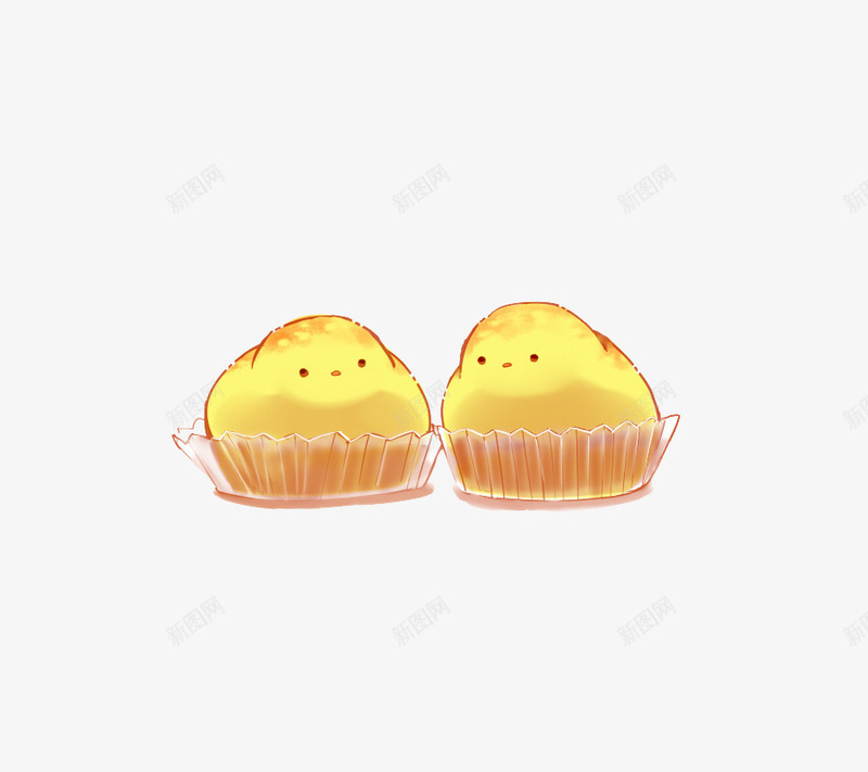纸杯蛋糕小鸡png免抠素材_新图网 https://ixintu.com 卡通 可爱 小鸡崽 手绘 甜点 萌 蛋糕 面包 食品 食品海报插画 食物