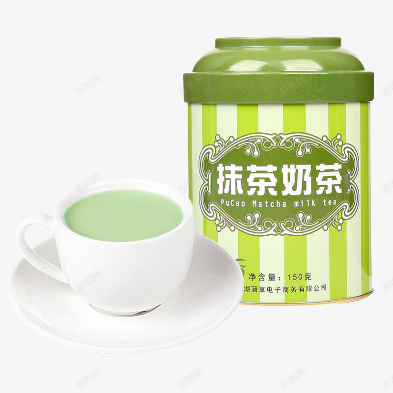抹茶奶茶罐装png免抠素材_新图网 https://ixintu.com 商品 奶茶 抹茶 罐装