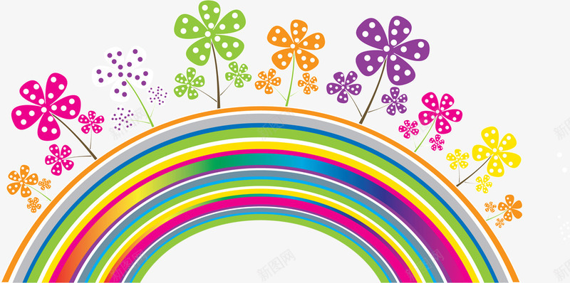 清晰彩虹花朵装扮摄影png免抠素材_新图网 https://ixintu.com 彩虹 摄影 清晰 花朵 装扮 设计