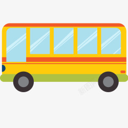 玩具乌龟汽车公共汽车卡通插画矢量图高清图片