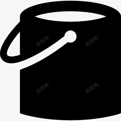 油漆桶图标png_新图网 https://ixintu.com 容器 形状 沙桶 油漆桶