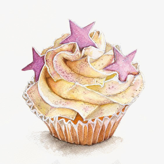 卡通手绘纸杯蛋糕png免抠素材_新图网 https://ixintu.com 卡通 手绘 插画 烘焙 纸杯蛋糕 美食 蛋糕