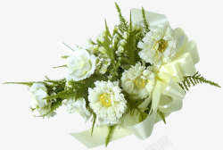 唯美花卉白色花束素材