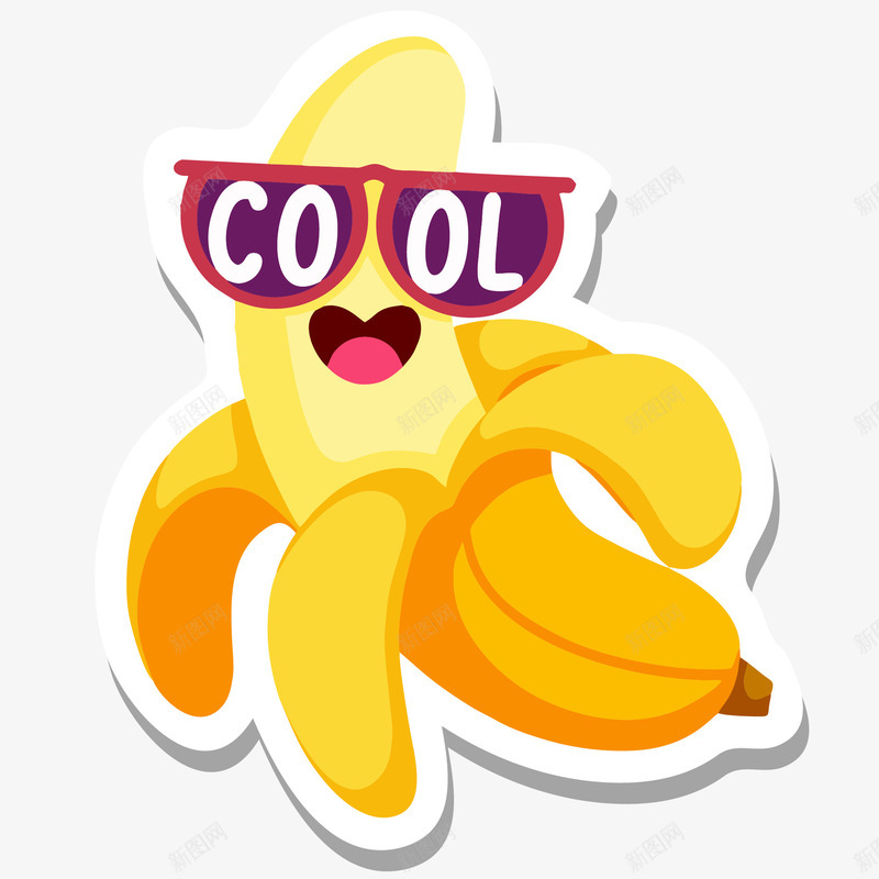 剥开的香蕉卡通插画矢量图ai免抠素材_新图网 https://ixintu.com 免抠PNG 剥开的香蕉卡通插画 夏季 大香蕉大 搞笑香蕉 海滩度假 热带水果 矢量图 香蕉 香蕉人
