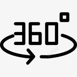 360图标360度图标高清图片