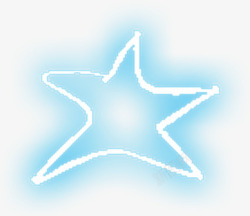 蓝色粉笔五角星背景七夕情人节素材