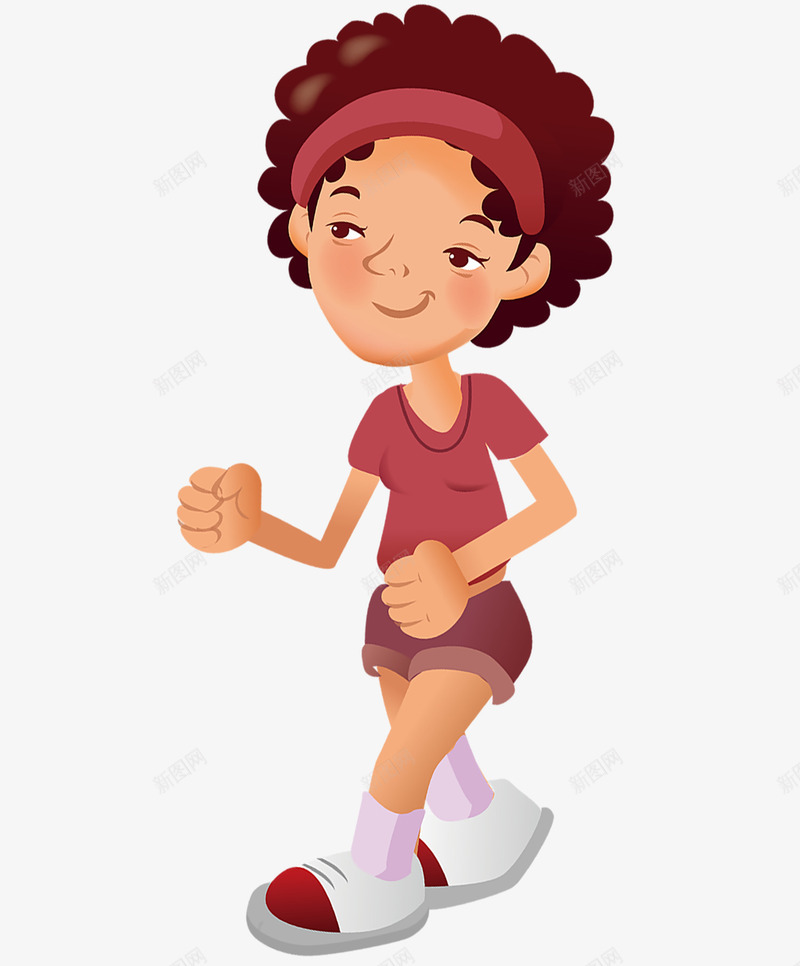 接力跑女生png免抠素材_新图网 https://ixintu.com 卡通的 可爱的 手绘的 接力跑 比赛 矢量的 装饰 跑步