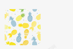 菠萝背景图矢量图素材