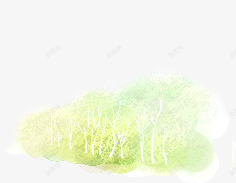 创意手绘水彩森林植物png免抠素材_新图网 https://ixintu.com 创意 森林 植物 水彩