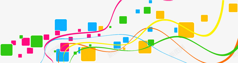 炫彩科技背景png免抠素材_新图网 https://ixintu.com 多彩 条纹 正方形 流线 炫彩 科技 线型 线条 背景