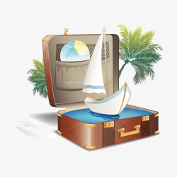 度假旅游矢量图素材